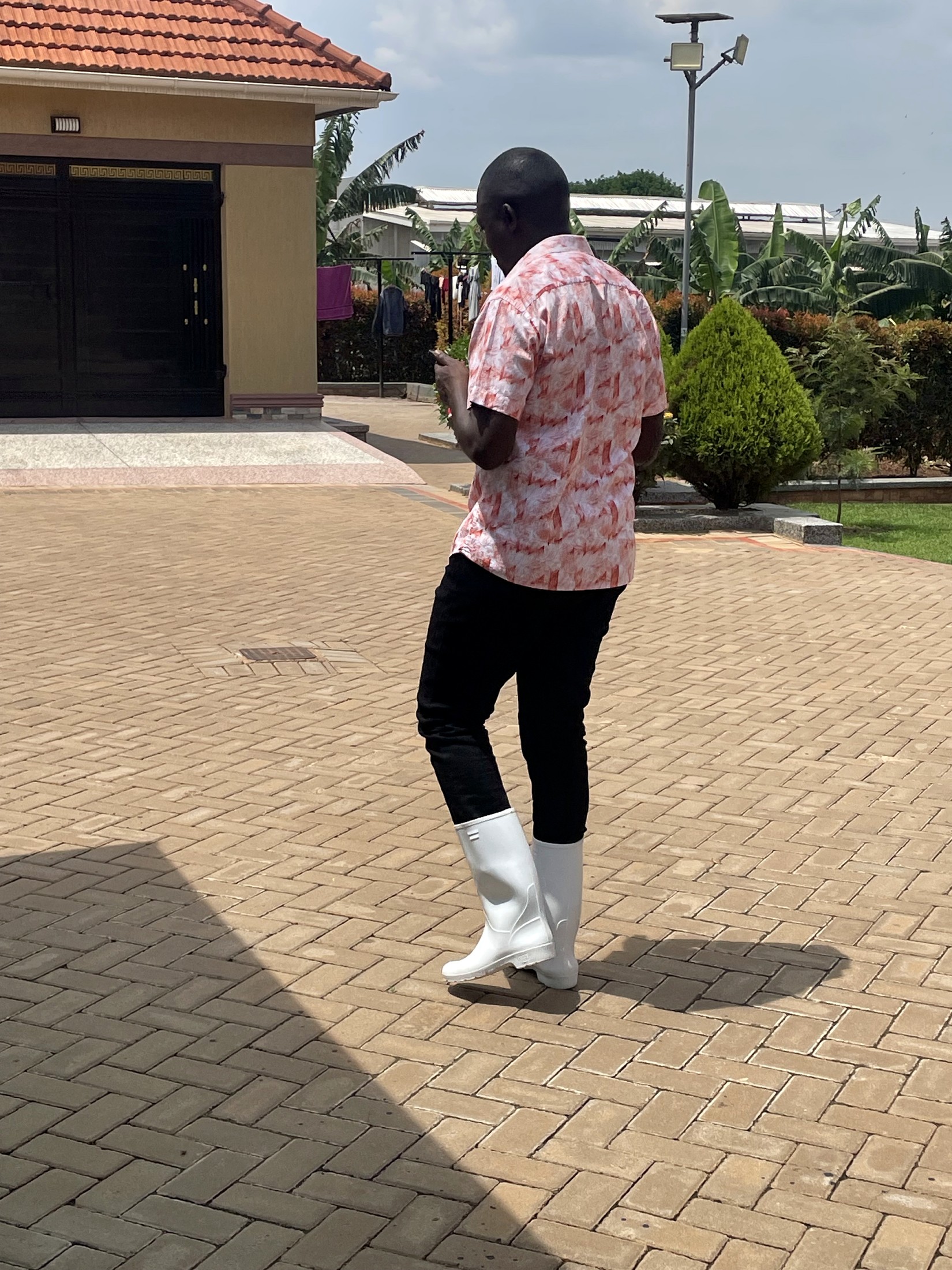 Nunda William at an agricultural business site